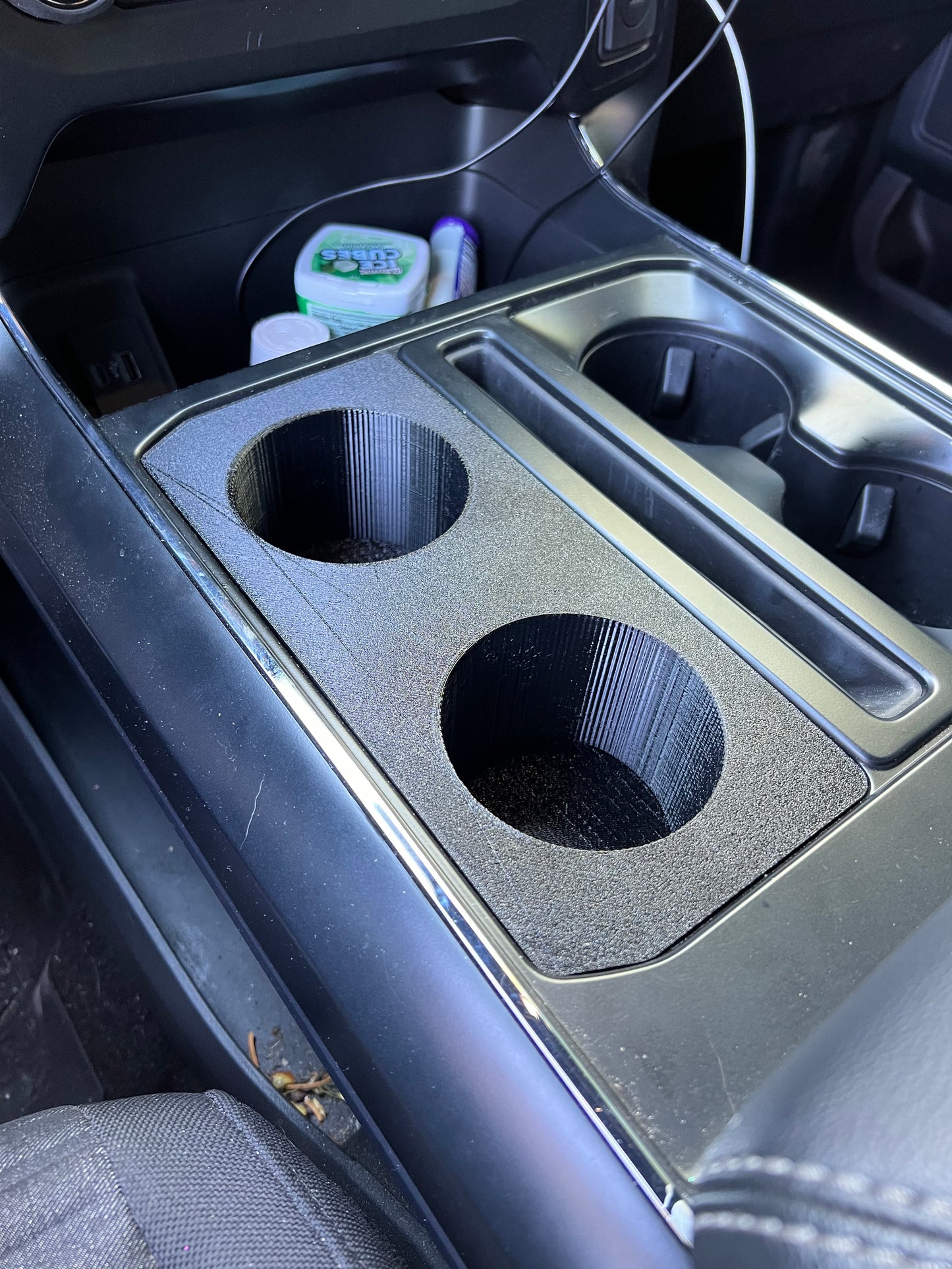 2025 Ford F-150 Double cup holder insert.